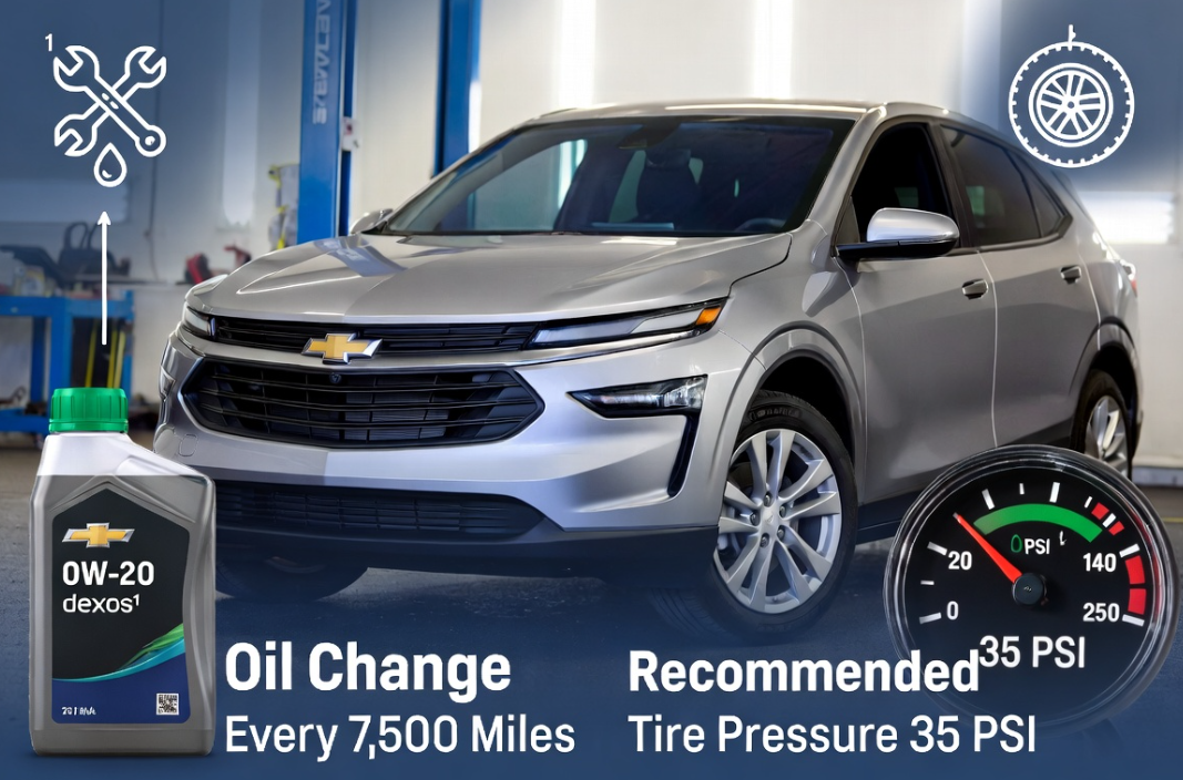 2027 Chevy Equinox Oil Change & Tire Pressure Guide